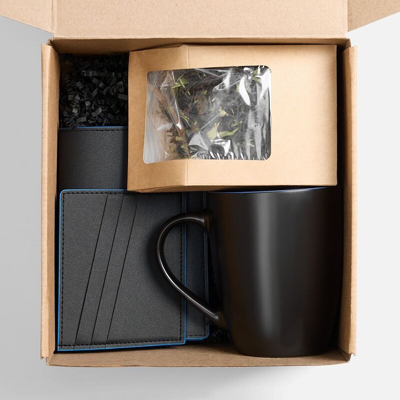 Набор Multimo Tea, черный с синим арт.23421.34