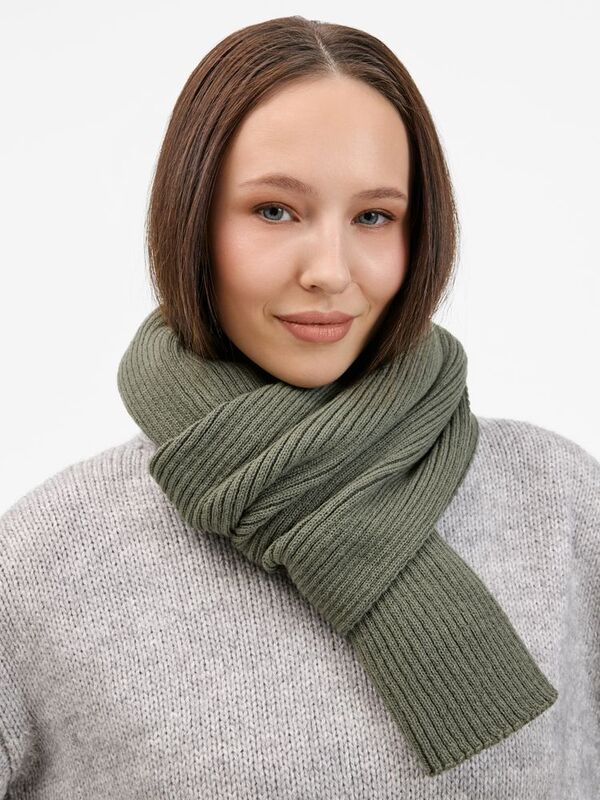 Шарф Catch Match, зеленый (полынь) арт.20388.93