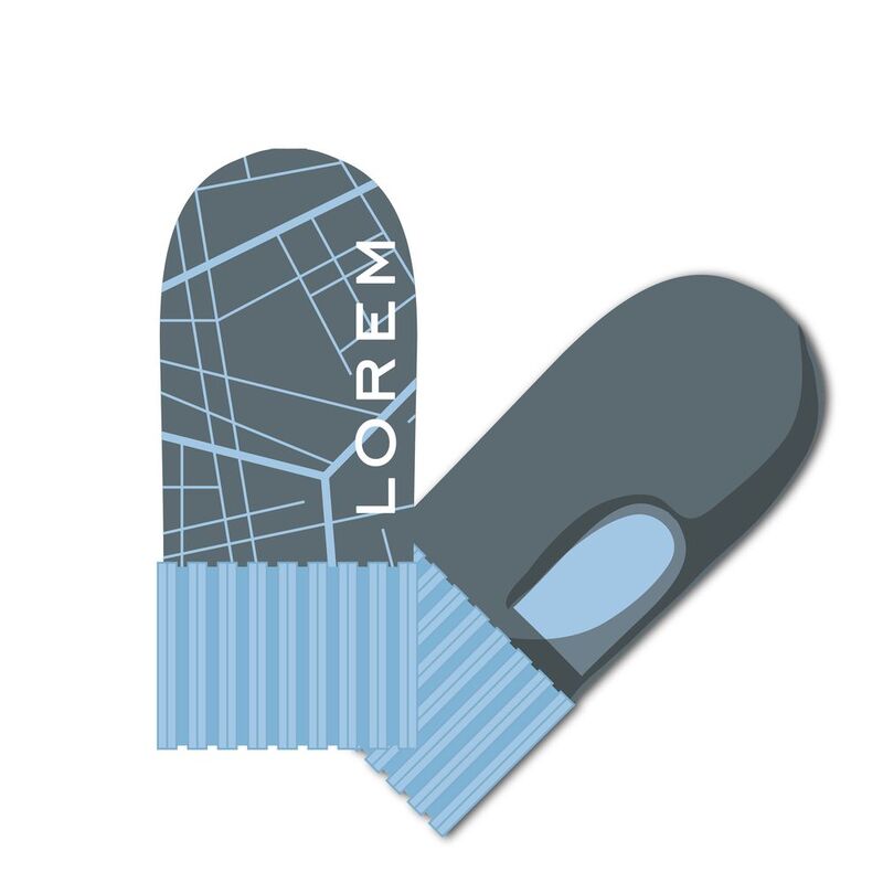 Варежки на заказ Joyful Grand, полушерсть арт.19655.02