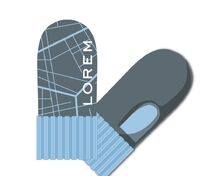 Варежки на заказ Joyful Grand, полушерсть арт.19655.02