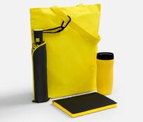 Набор Flexpen Black Walk, черный с желтым арт.23096.38