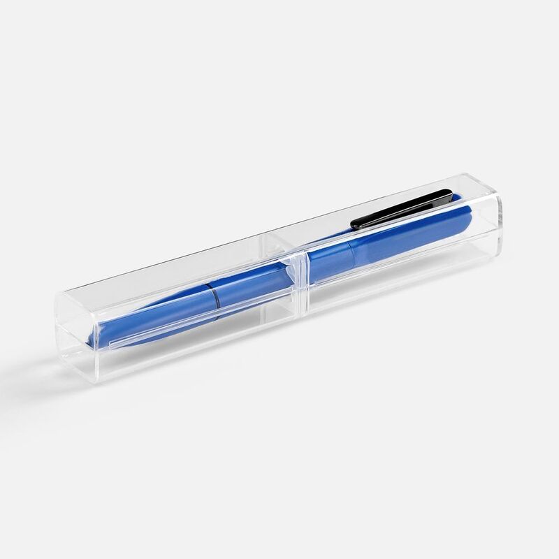 Ручка шариковая Lucenti с подсветкой логотипа, в футляре, синяя арт.20695.40