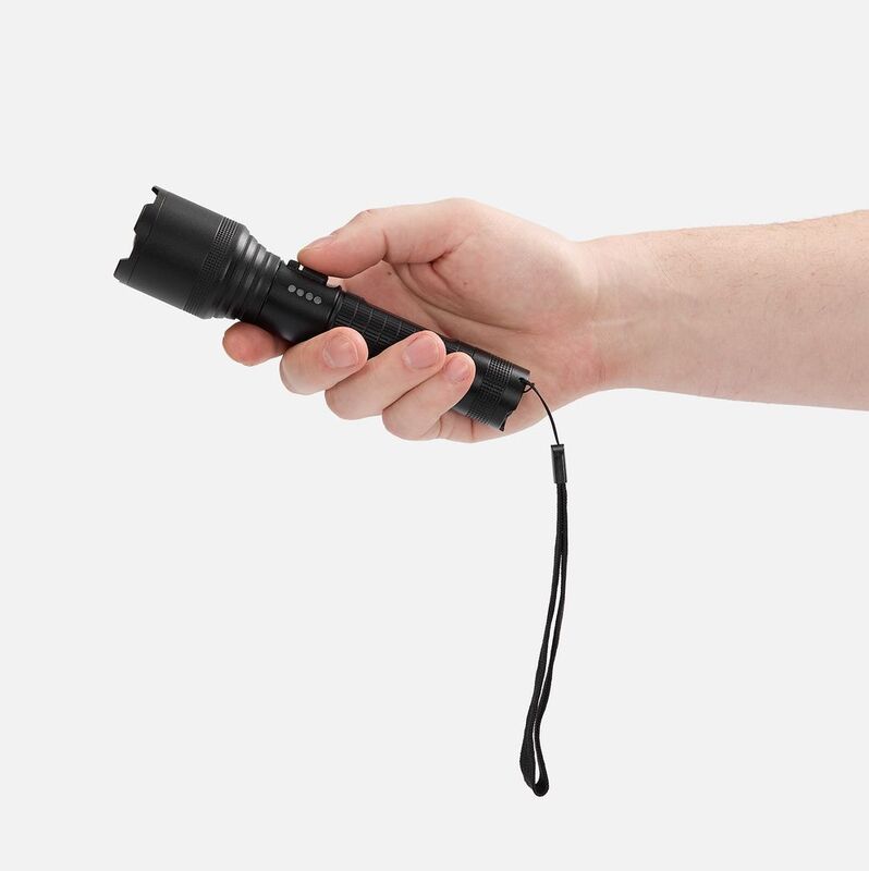 Фонарь аккумуляторный с фокусировкой луча FarSee, черный арт.63058.30