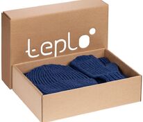 Набор Nordkyn с шарфом, синий меланж арт.45051.44