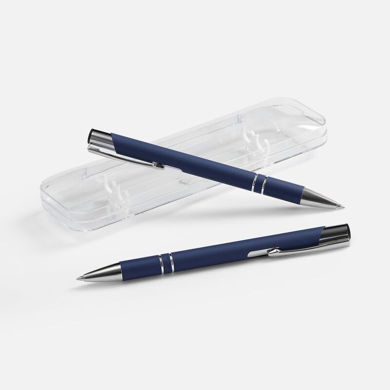 Набор из 2 ручек Keskus Soft Touch, синий арт.26425.40