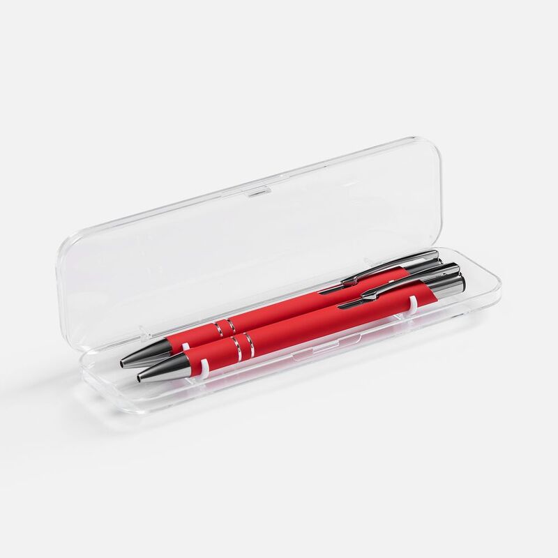 Набор из 2 ручек Keskus Soft Touch, красный арт.26425.50