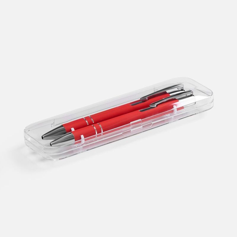 Набор из 2 ручек Keskus Soft Touch, красный арт.26425.50