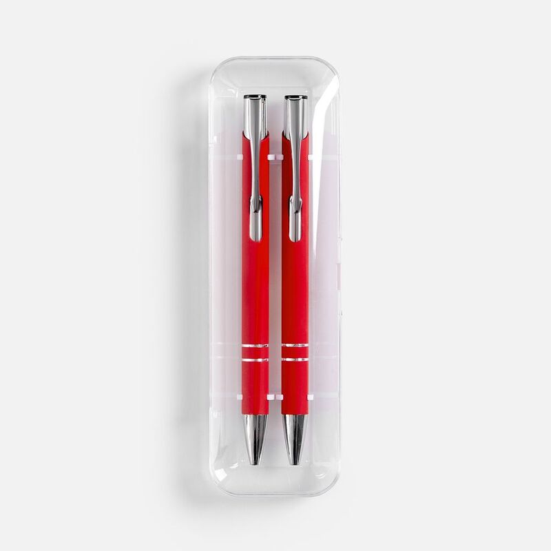 Набор из 2 ручек Keskus Soft Touch, красный арт.26425.50
