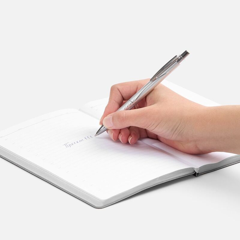 Ручка шариковая SparkLine, серебристая арт.22211.10