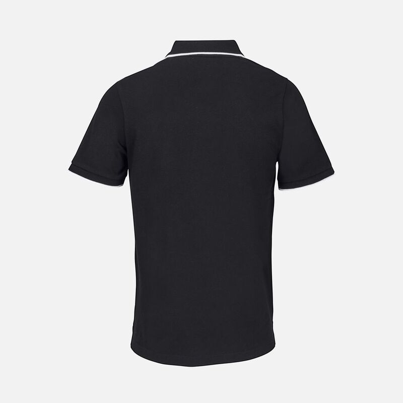 Рубашка поло унисекс Palermo, черная с белым арт.04769935