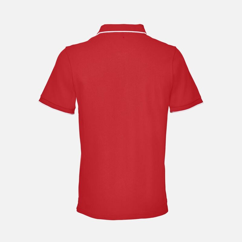 Рубашка поло унисекс Palermo, красная с белым арт.04769860