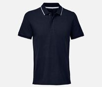 Рубашка поло унисекс Palermo, темно-синяя с белым арт.04769912