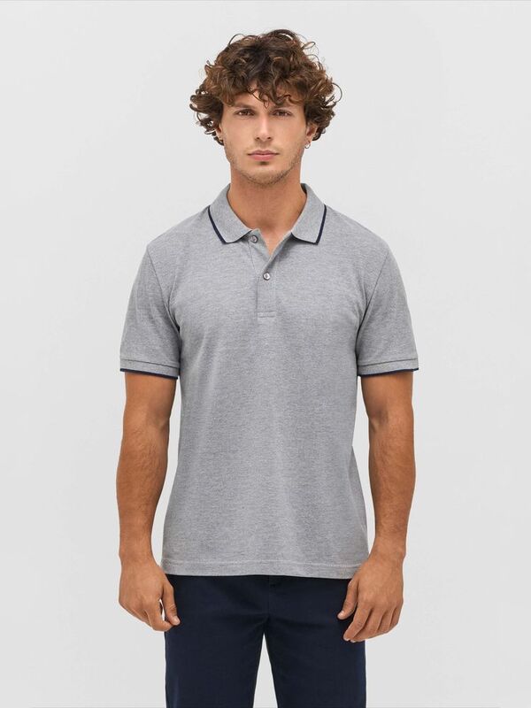 Рубашка поло унисекс Palermo, ярко-синяя с белым арт.04769913