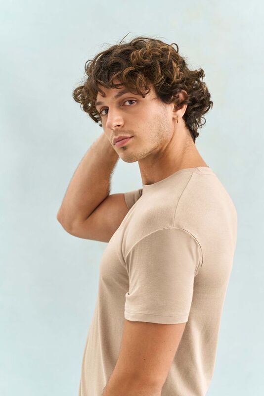 Футболка унисекс Regent 150, серо-бежевая арт.11380123