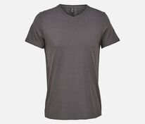 Футболка унисекс Regent с V-образным вырезом, темно-серая арт.04765384