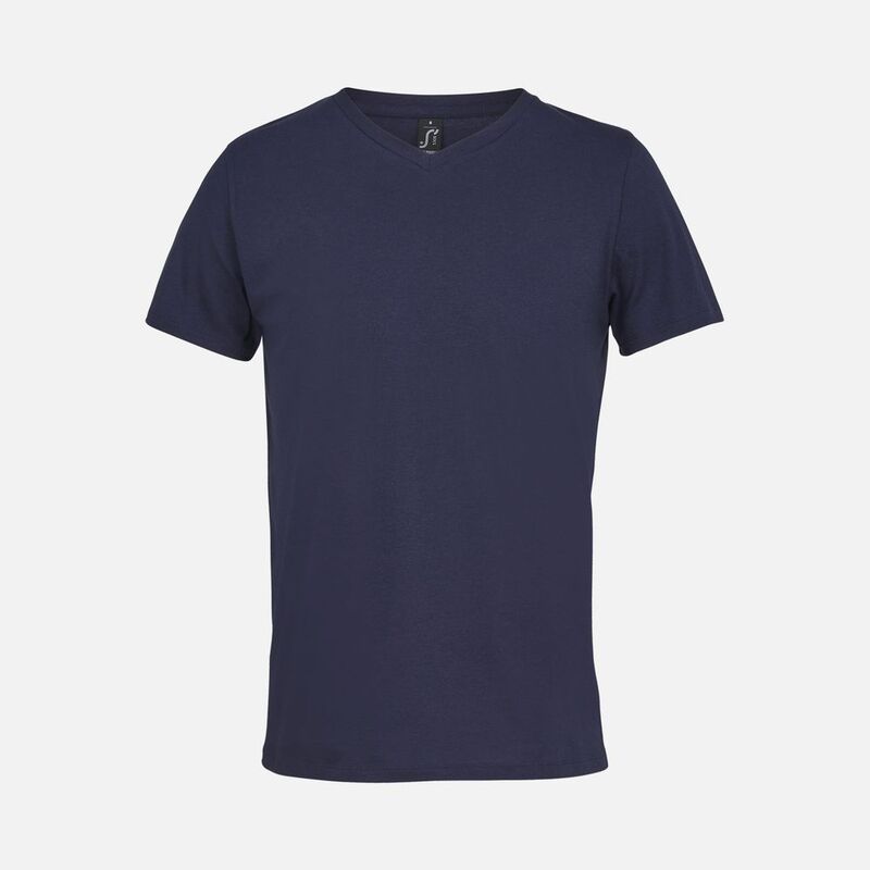 Футболка унисекс Regent с V-образным вырезом, кобальт (темно-синяя) арт.04765319