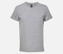 Футболка унисекс Regent с V-образным вырезом, серый меланж арт.04765350