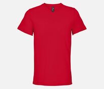 Футболка унисекс Regent с V-образным вырезом, красная арт.04765145