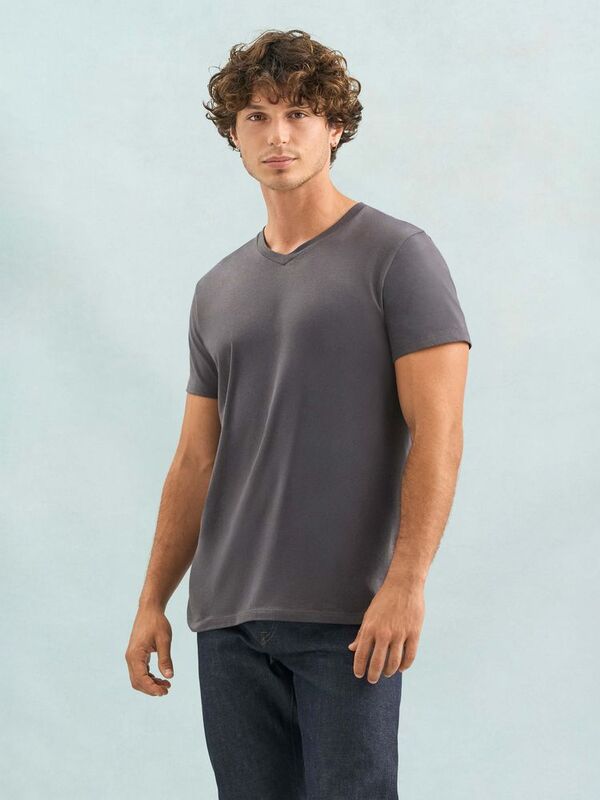 Футболка унисекс Regent с V-образным вырезом, белая арт.04765102