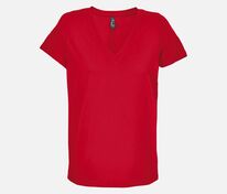 Футболка женская Regent Women с V-образным вырезом, красная арт.04766145