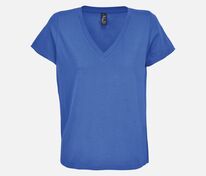 Футболка женская Regent Women с V-образным вырезом, ярко-синяя (royal) арт.04766241