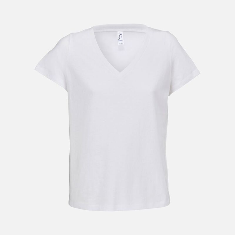 Футболка женская Regent Women с V-образным вырезом, белая арт.04766102