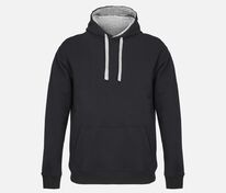 Худи унисекс Cameron, черное с серым меланжем арт.04853970