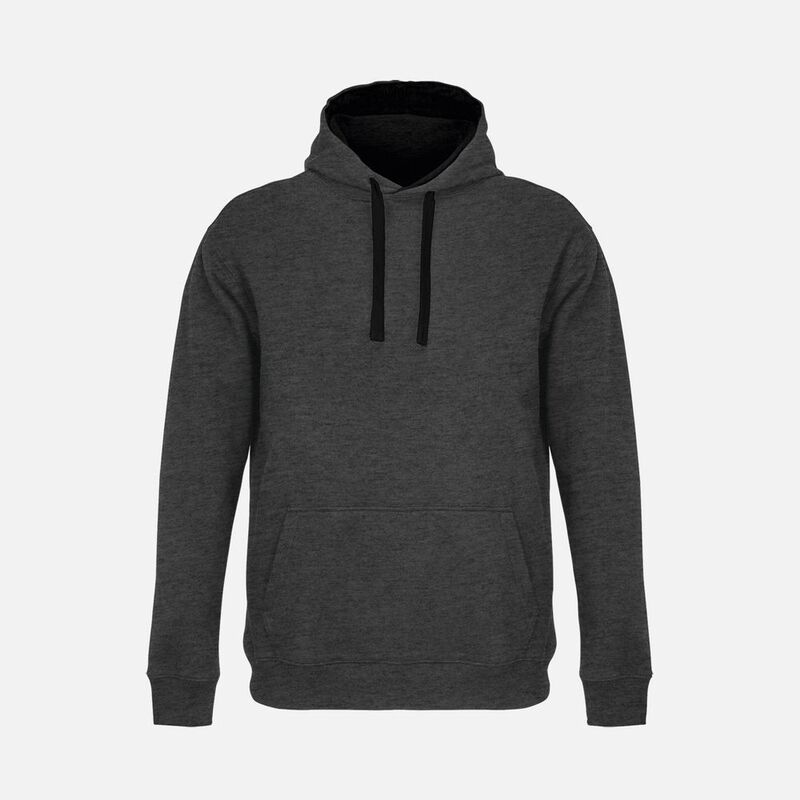 Худи унисекс Cameron, черный меланж с черным арт.04853993