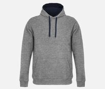 Худи унисекс Cameron, серый меланж с темно-синим арт.04853520