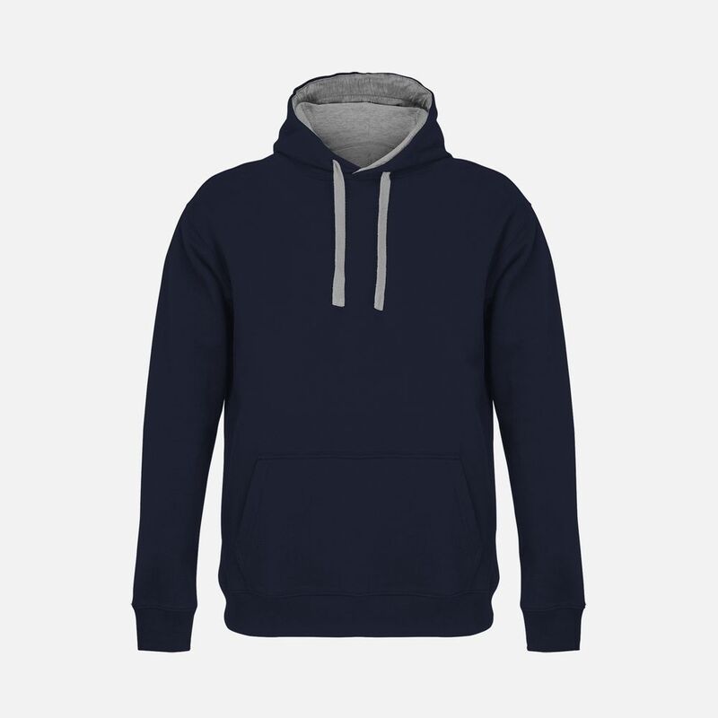 Худи унисекс Cameron, темно-синее с серым арт.04853975