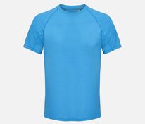 Футболка спортивная унисекс Vortex, ярко-бирюзовая арт.04787321