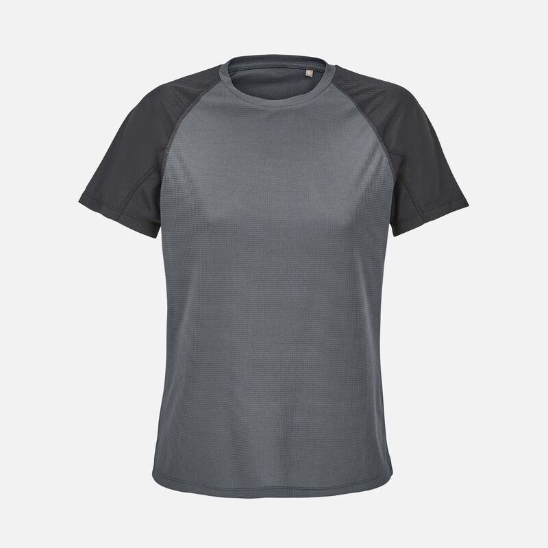 Футболка спортивная женская Vortex Women, черная с темно-серым арт.04788968