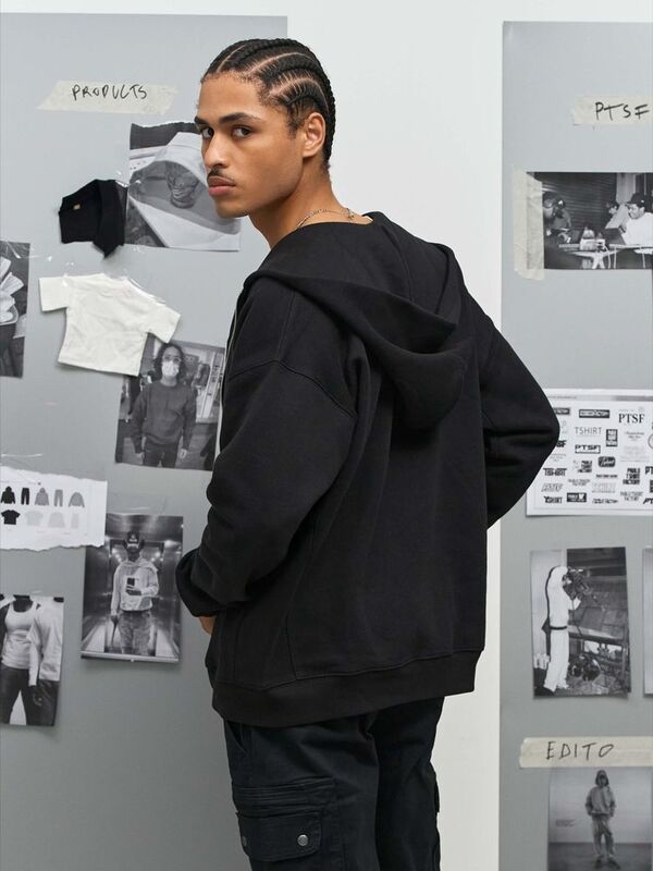 Толстовка унисекс на молнии Jelo, серый меланж арт.04818360