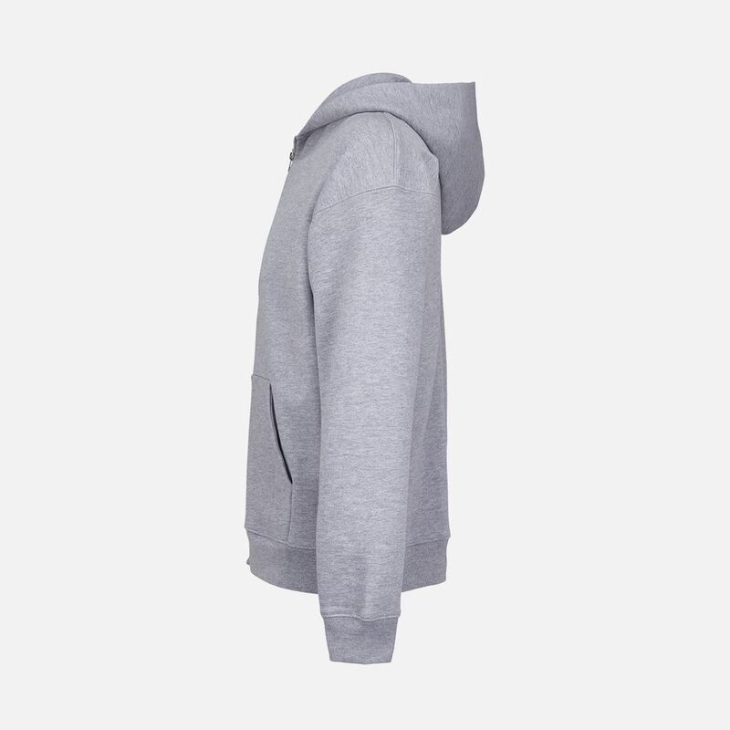 Толстовка унисекс на молнии Jelo, серый меланж арт.04818360