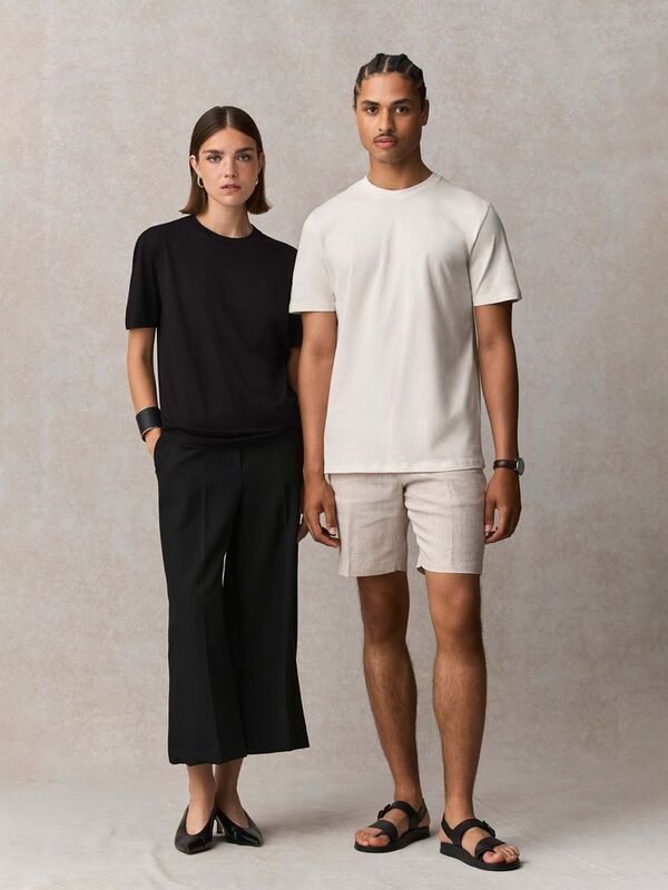 Футболка унисекс Lyam, молочно-белая арт.04859104