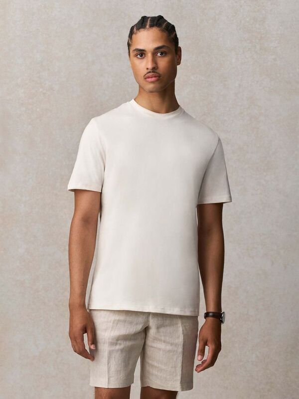 Футболка унисекс Lyam, молочно-белая арт.04859104