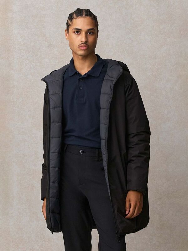 Куртка-парка унисекс Reverse, темно-синяя арт.04815319