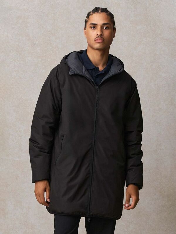 Куртка-парка унисекс Reverse, темно-синяя арт.04815319