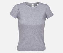 Футболка женская Sara, серый меланж арт.04814346