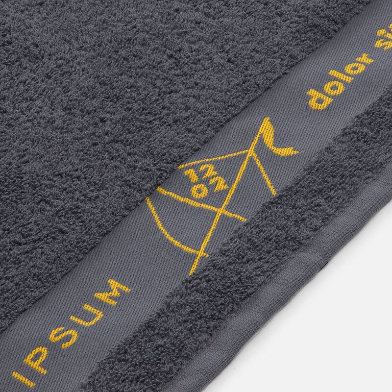 Полотенце на заказ Surpass с логотипом в бордюре, среднее арт.18691.01