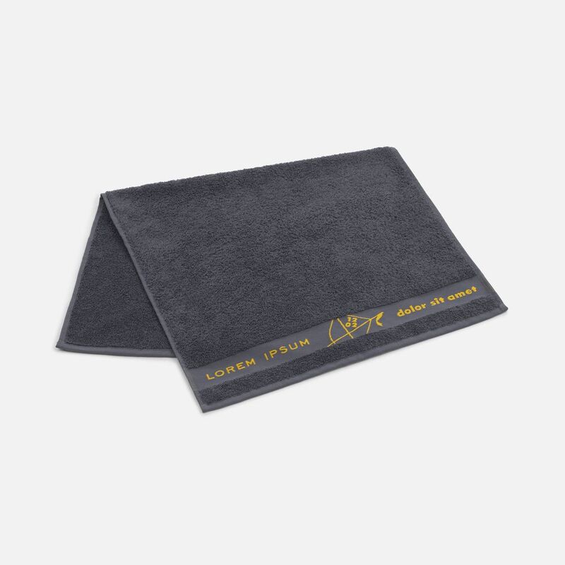 Полотенце на заказ Surpass с логотипом в бордюре, среднее арт.18691.01