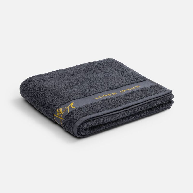 Полотенце на заказ Surpass с логотипом в бордюре, большое арт.18692.01