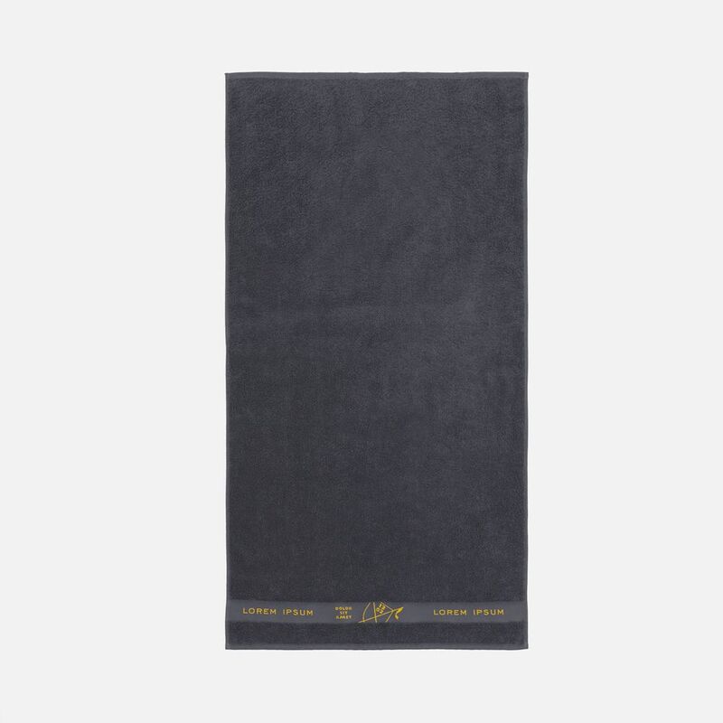 Полотенце на заказ Surpass с логотипом в бордюре, большое арт.18692.01