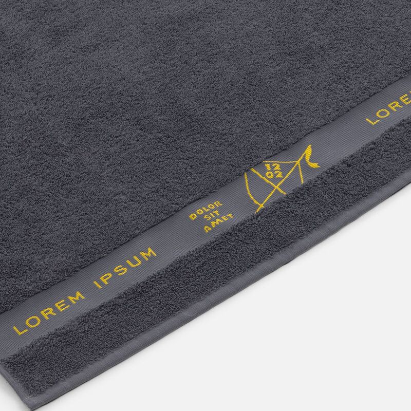 Полотенце на заказ Surpass с логотипом в бордюре, большое арт.18692.01