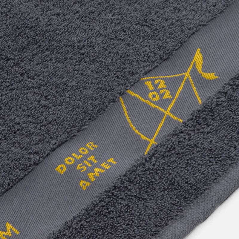 Полотенце на заказ Surpass с логотипом в бордюре, большое арт.18692.01