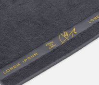 Полотенце на заказ Surpass с логотипом в бордюре, большое арт.18692.01