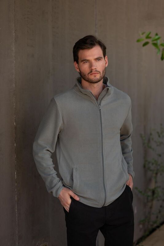 Куртка флисовая мужская Helsinki, серая арт.22098.10