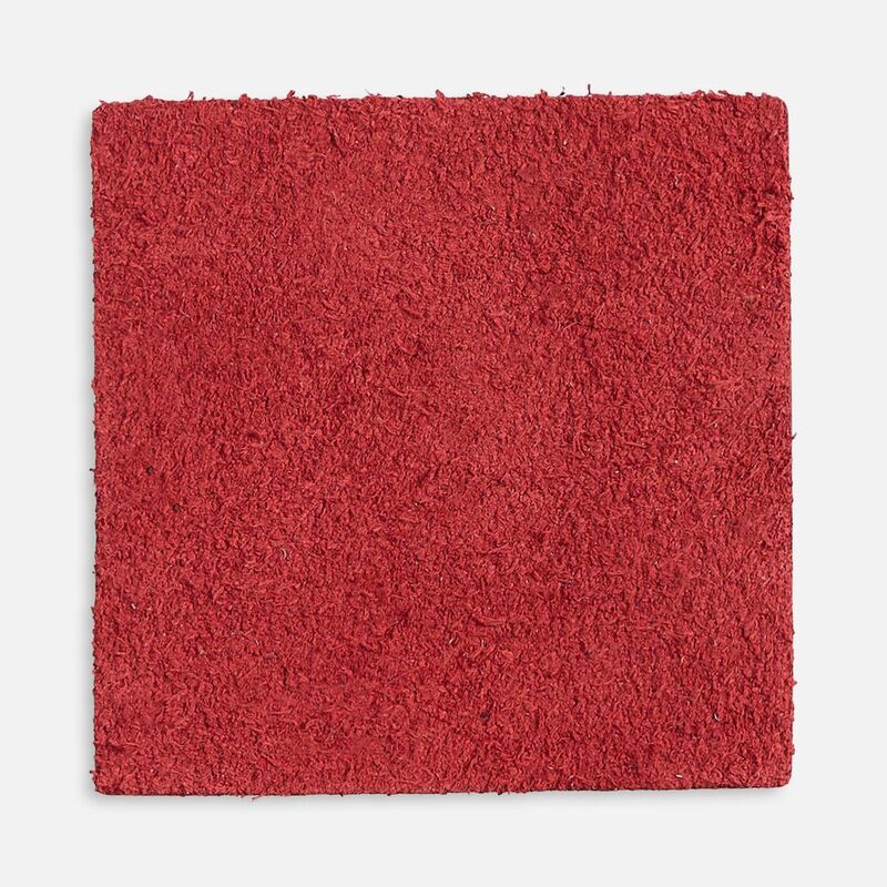 Лейбл кожаный Pasek, L, красный арт.16574.50