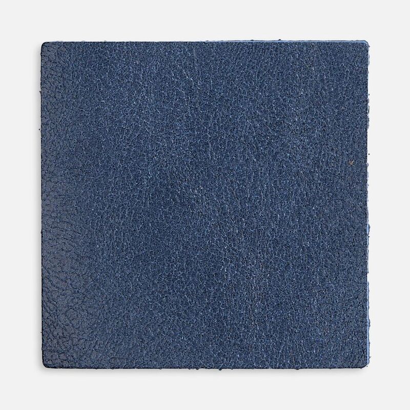 Лейбл кожаный Pasek, L, синий арт.16574.44