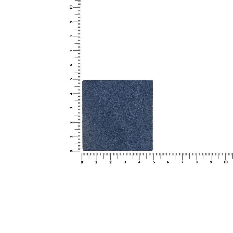 Лейбл кожаный Pasek, L, синий арт.16574.44